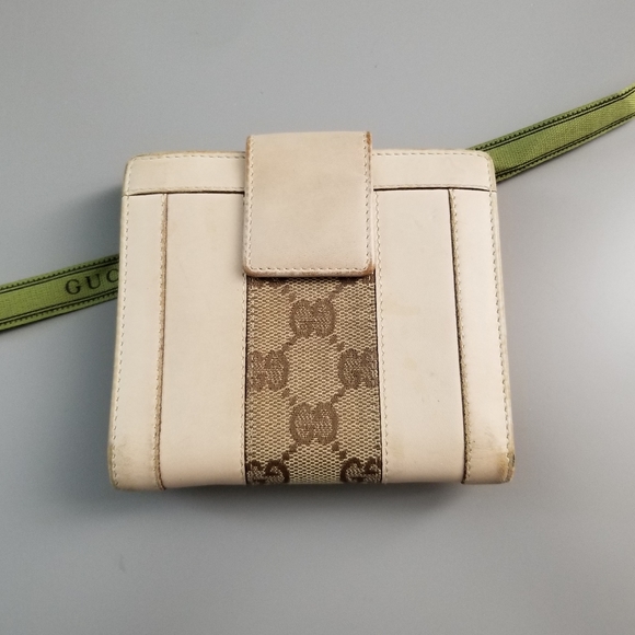 GUCCI GG Vintage Double  Sided Flap Signature /Italy - Picture 2 of 16